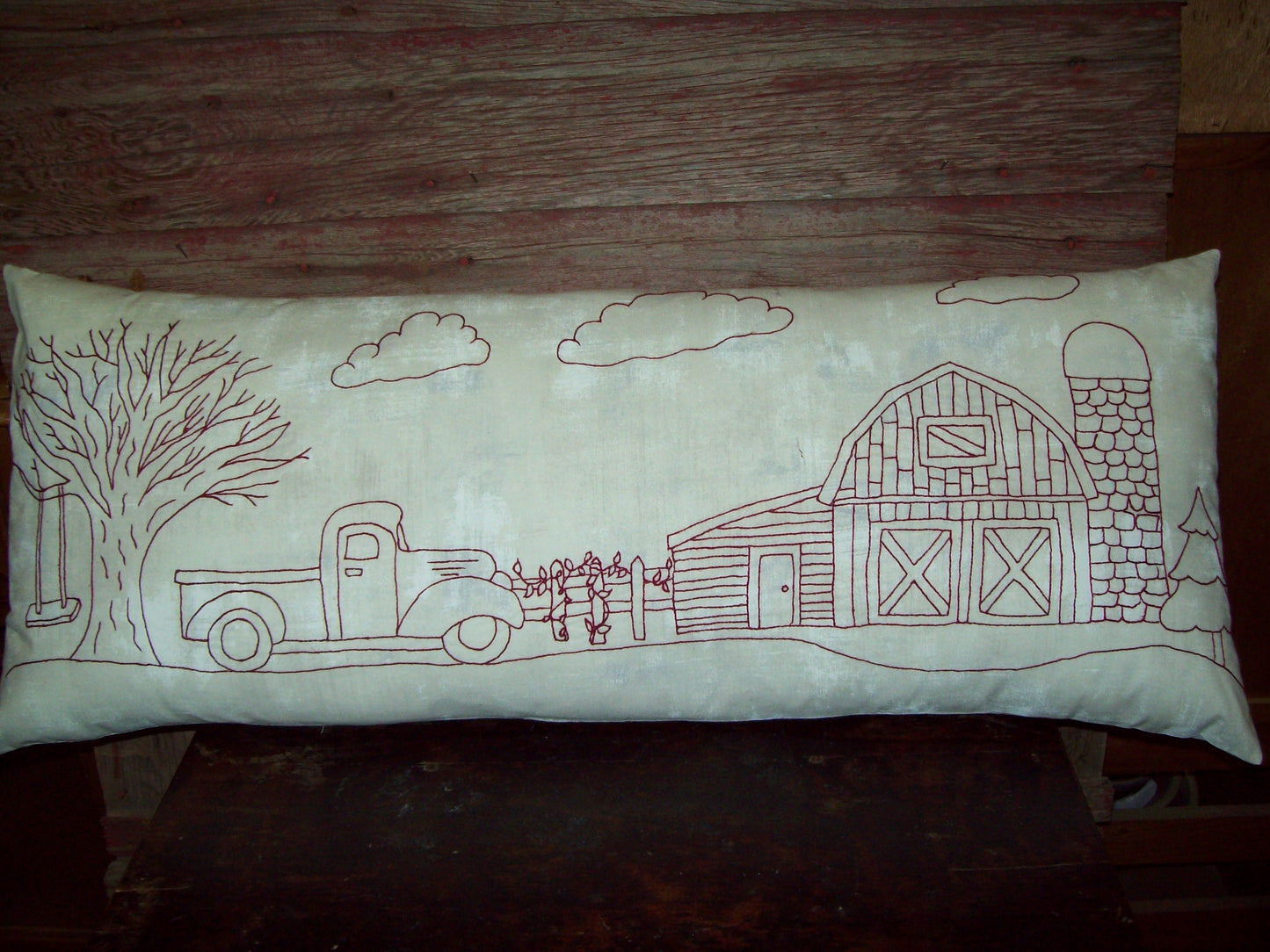 At The Farm Pillow