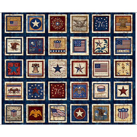 American Heritage Americana Patches Blocks 32297-RB