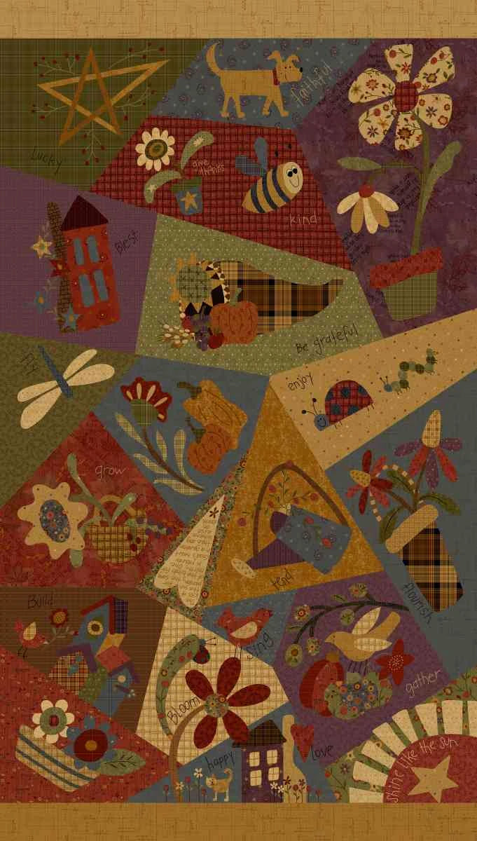 Bountiful Blessings Panel Gold Multi 3640-33