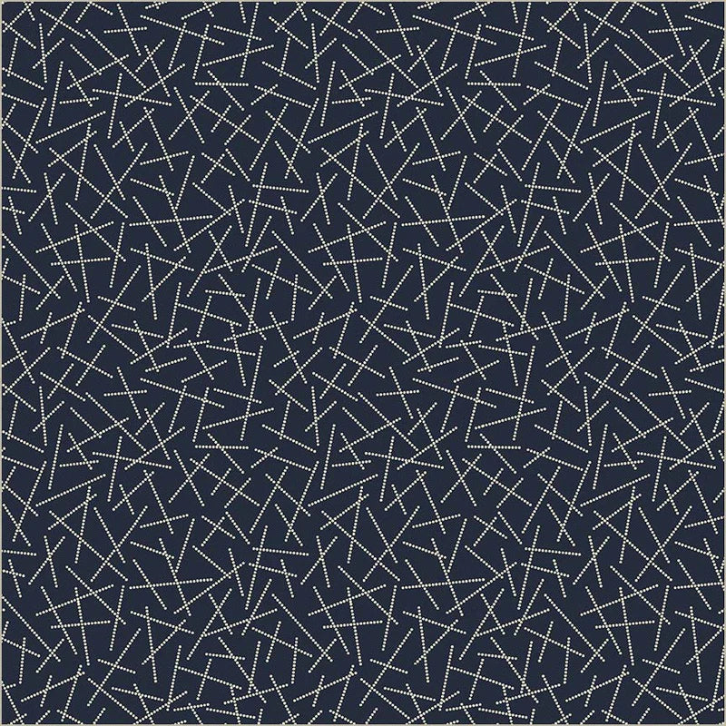 Swatch Book Dancing Dashes 54753-5 Indigo