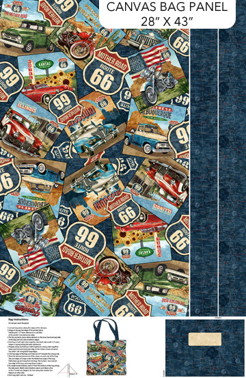 Historic Route 66 Tote Bag C29249-48