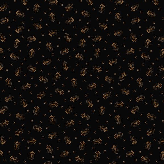 Black Sheep Cottons by Pam Buda 171934D Thistle Black