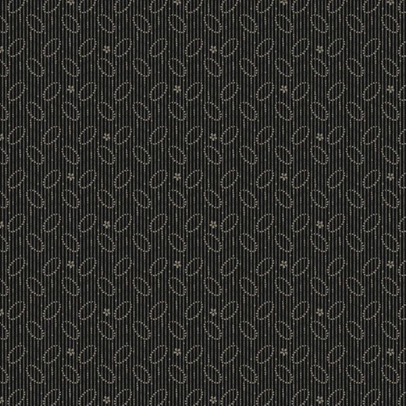 Black Sheep Cottons by Pam Buda 171940D Oval Bars Black