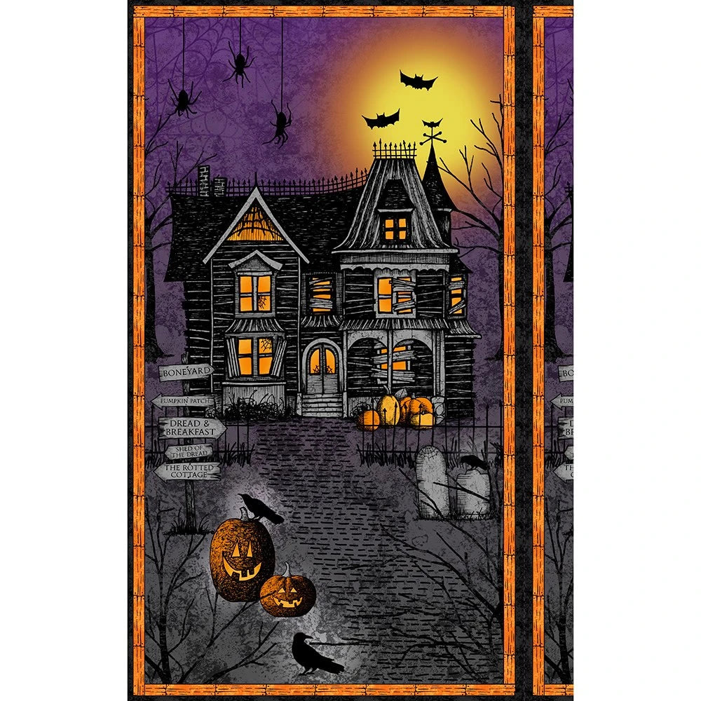 Moonlit Manor Haunted House Panel 34007-986