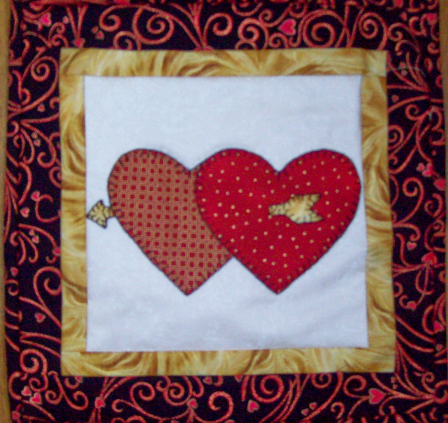 Double Hearts Wall Hanging
