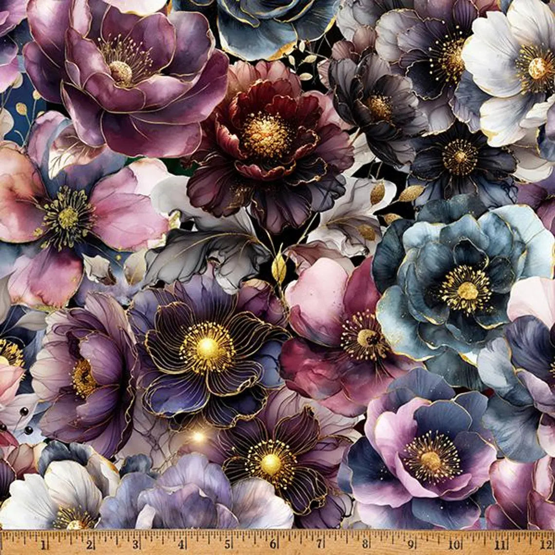 Midnight Flora Deep Amethyst #5696-701