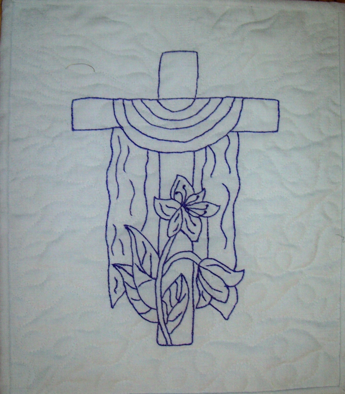 Purple Draped Cross