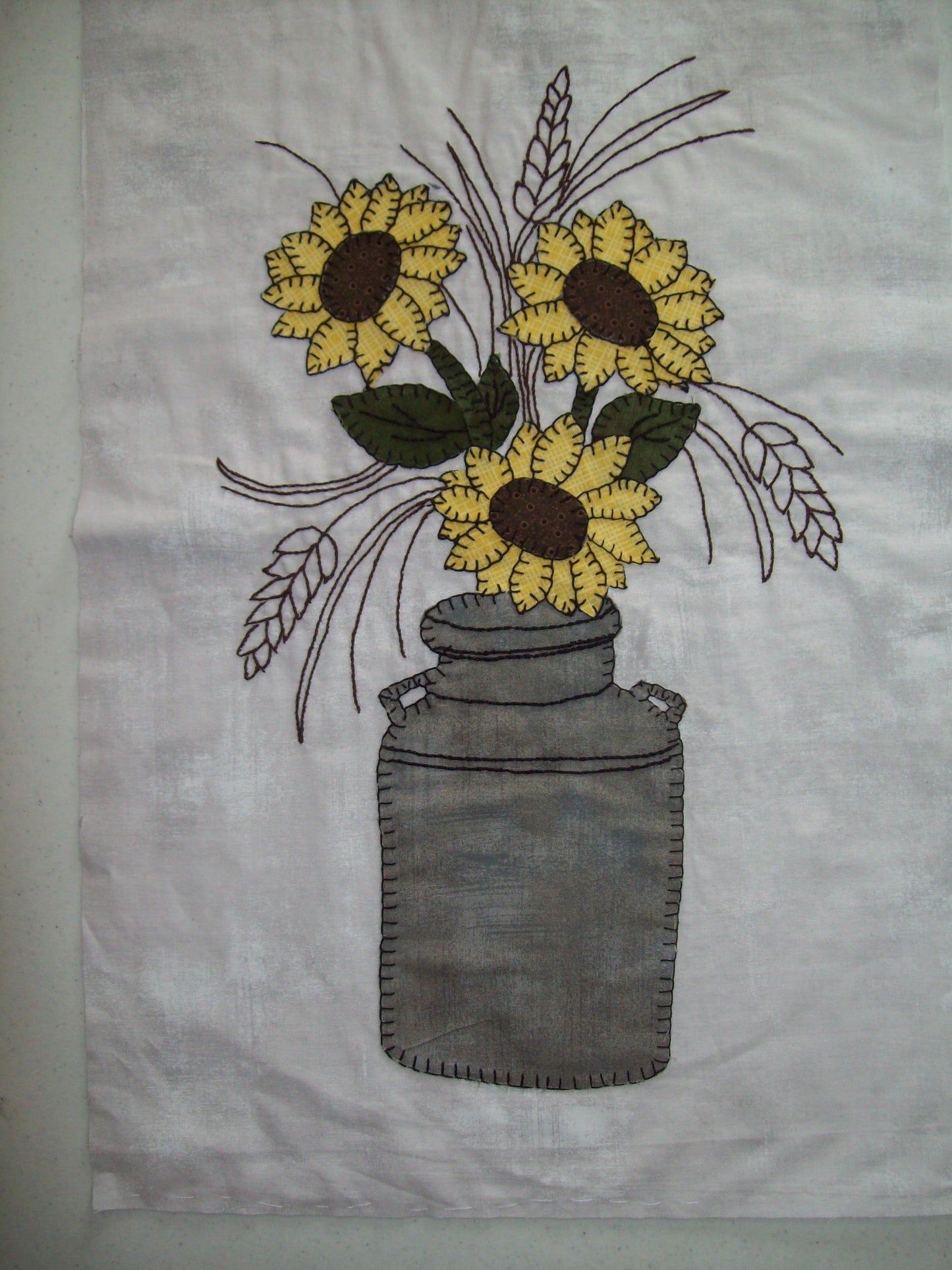 Milk Can Sunflower