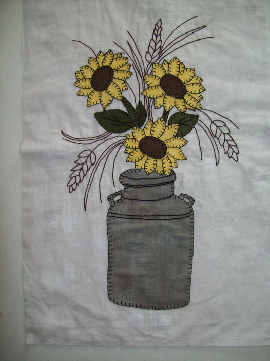 Milk Can Sunflower