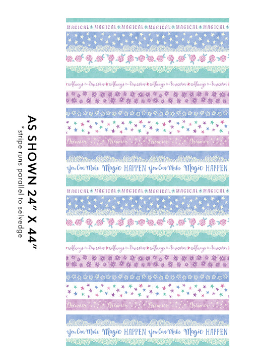 Dreamers Stripe Turquoise # 13408P-84