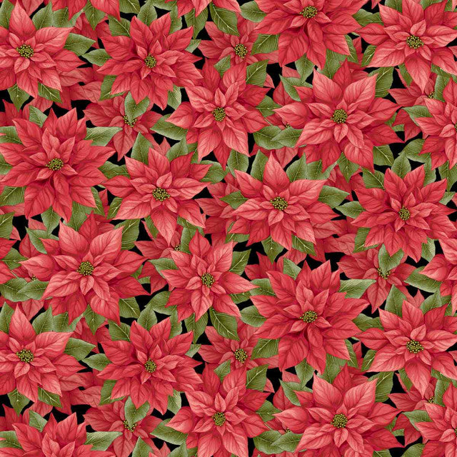 Sweet Christmas Memories Black & Red Multi 3619-98