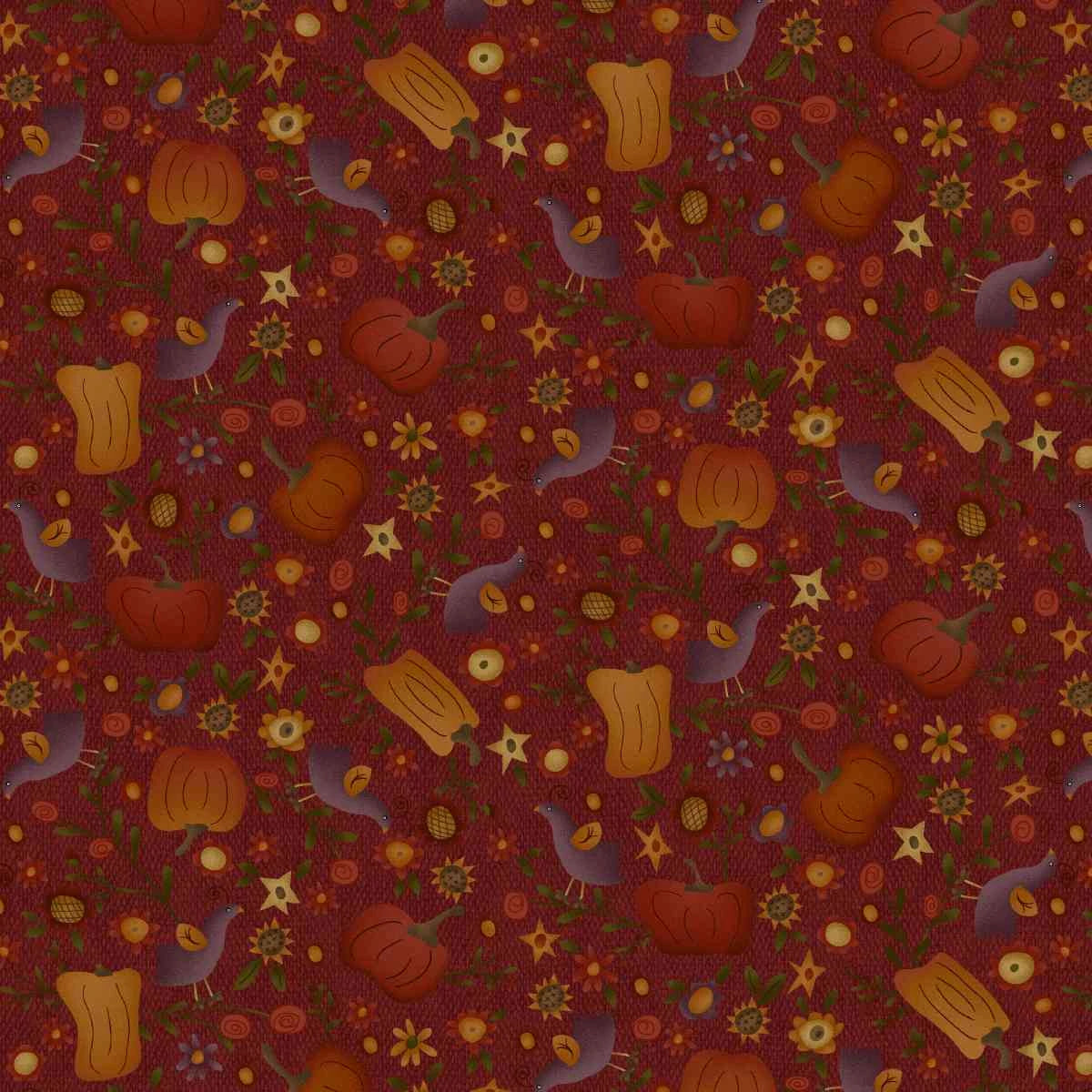 Bountiful Blessings Dark Red 3632-89