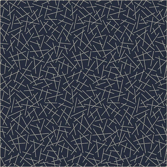 Swatch Book Dancing Dashes 54753-5 Indigo