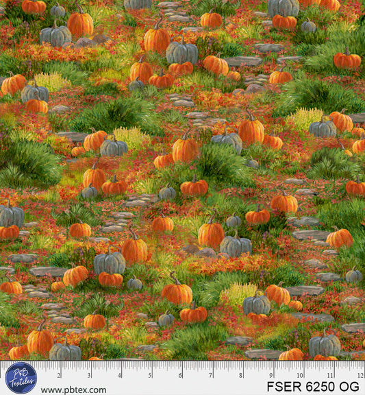 Fireside Serenity Pumpkin Allover FSER 6250-OG