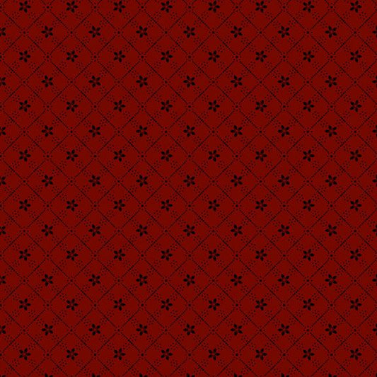 Dear Scarlet D171637D Red Blooming Grid