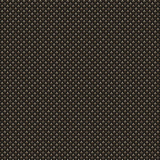 Black Sheep Cottons by Pam Buda 171936D Flowers in a Row Black
