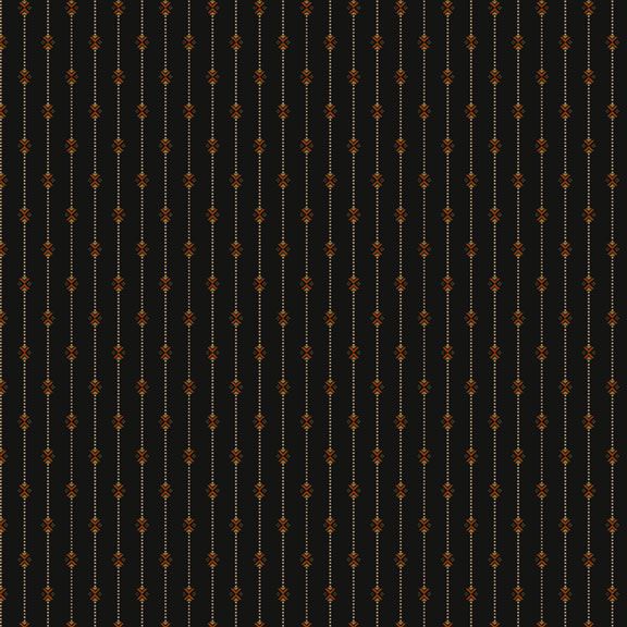 Black Sheep Cottons by Pam Buda 171937D Bowtie Stripe Black