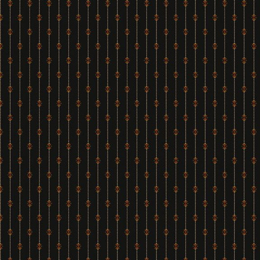 Black Sheep Cottons by Pam Buda 171937D Bowtie Stripe Black