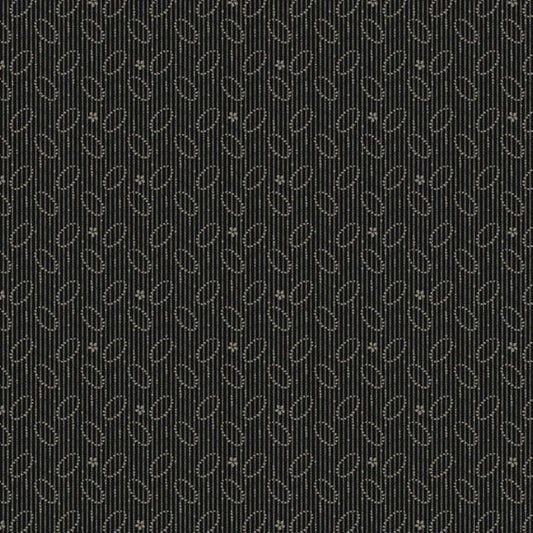 Black Sheep Cottons by Pam Buda 171940D Oval Bars Black