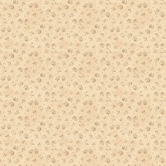 Black Sheep Cottons by Pam Buda 171944D Country Flowers Cream