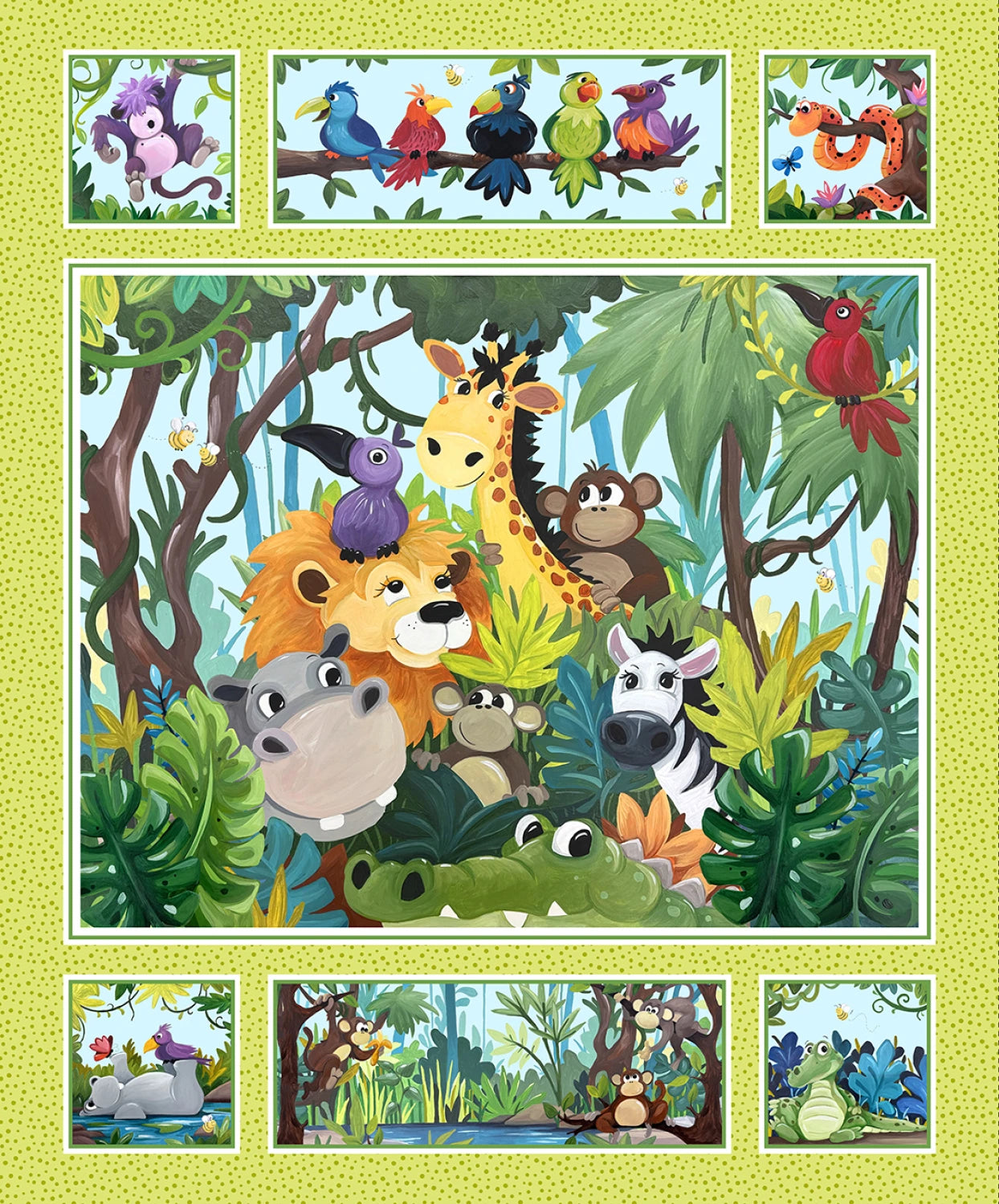 Jungle Friends Panel SB20441-815