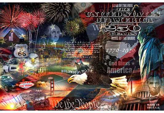 Americana Freedom Ring Panel Y5857-159