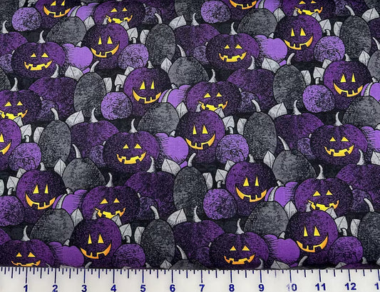 Moonlit Manor Purple Spooky Pumpkins 34010-966